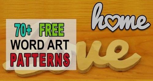 Word Art Patterns, Templates, Stencils, FREE Printable Designs