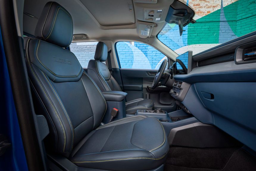 Ford vehicle interior showcasing premium seating and modern cabin design