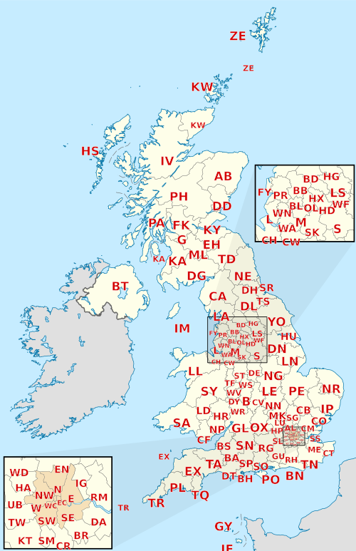 Postcodes in the United Kingdom - Wikipedia
