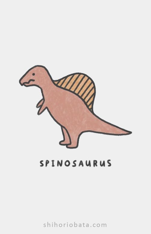 spinosaurus drawing dinosaur