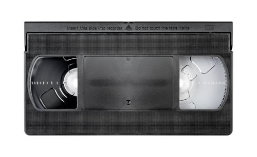 vhs video tape top flat