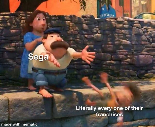 r/SEGA - Sega Literally every one of their franchises made with mematic
