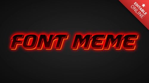 Font Meme Text Effect