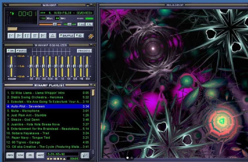 Milkdrop with Winamp - best music visualizers