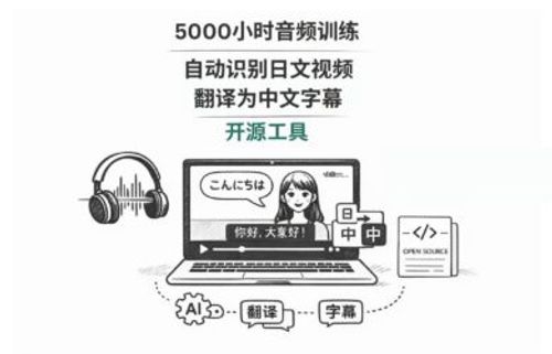 5000小时训练，自动识别日文视频，并翻译中文字幕的开源工具 16