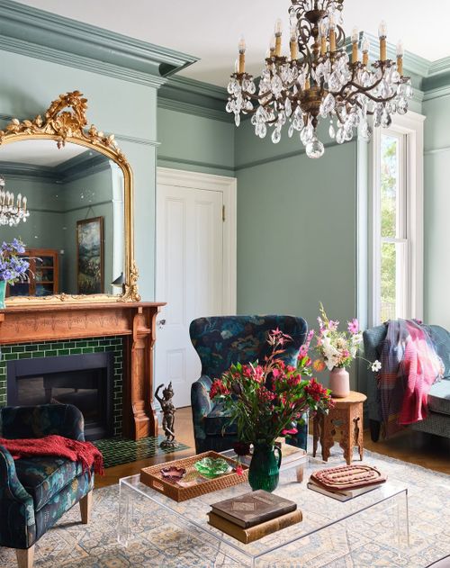 Minted Majesty Victorian Living Room