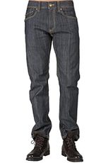 Level 7 Men's Relaxed Straight Coating Raw Indigo Premium Denim Signature 5 Pocket Jeans Size 32X32