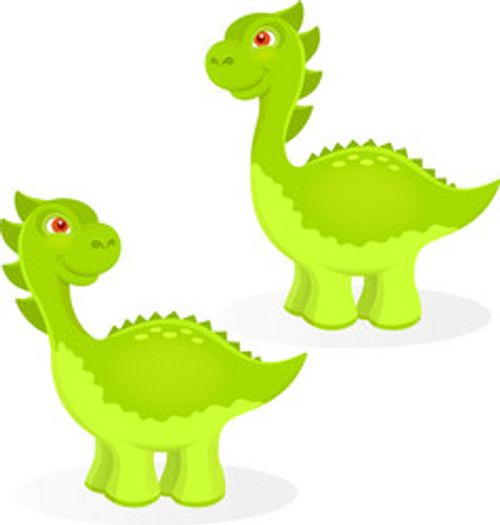 cartoon dinosaur characters vector