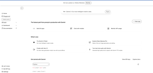Google AI Studio - 免费Gemini模型，快速构建AI应用原型 | AI产品库AIProductHub