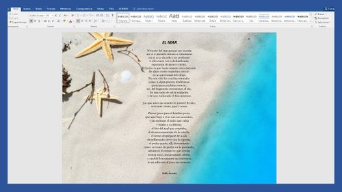 Word – Cómo insertar un imagen de fondo en Word. Imagen detrás del texto.