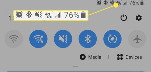Android's Notification Drawer icons