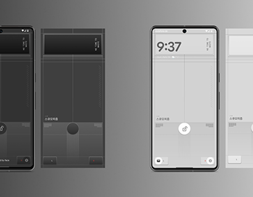 Skeuomorphic wallpapers - Google Pixel 7 (lockscreen)