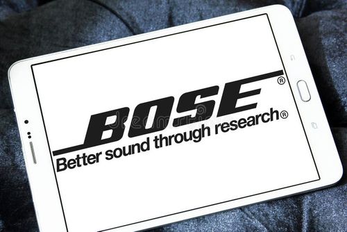 Logo of Bose Corporation on samusng tablet. Bose Corporation is an American privately held corporation that designs, develops and sells audio equipment. Bose logo stock images, royalty-free photos and pictures