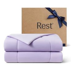 REST® Evercool® Cooling Comforter, King/Cali King, Blanket for Hot Sleepers, All Season Bedding to Keep Cool for Night Sweats, Breathable Lightweight Blanket, 106x90 Inches, Lavender Breeze