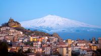Skiing Mount Etna, Europe's tallest and most active volcano