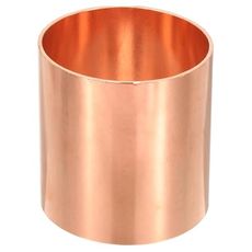 PATIKIL 3" Copper Coupling Fittings with Sweat Ends, Straight Copper Pipe Fitting Coupler without Stop Solder Connection Welding Joint Connector for HVAC Air Conditioning Plumbing