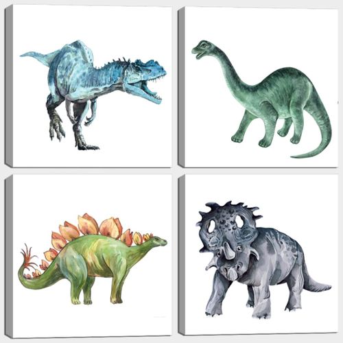 Dinosaur Wall Pictures Dinosaur Canvas Art for Kids Boys Girls Room Decor