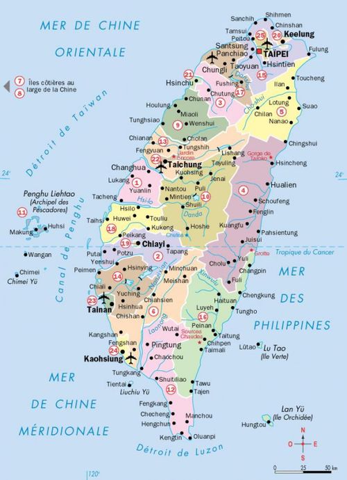 map of Taiwan cities