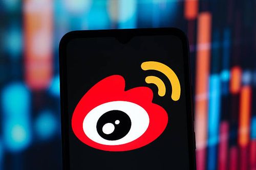 In this photo illustration, the Weibo Corporation logo is seen displayed on a smartphone screen.
