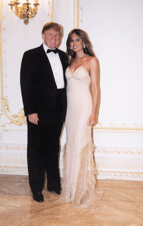 Donald Trump and Melania Knauss at The Mar-a-Lago Club.  photo by Debbie Schatz [New Year's Eve] ORG XMIT:   ORG XMIT: MER0610131356512114