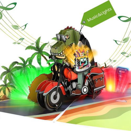 Ecloverlife Musical Birthday Cards for Boys, Funny Birthday Cards, Pop Up Birthday Cards, Blowable LED Candle Light Birthd...