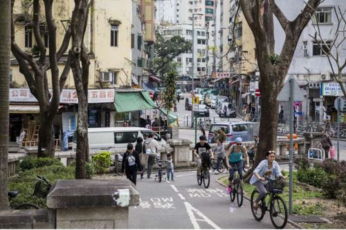 Scenic view of Tai Po in Hong Kong
