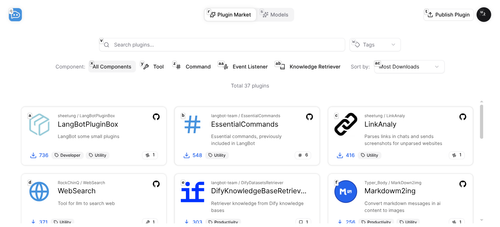 LangBot Space 插件市场
