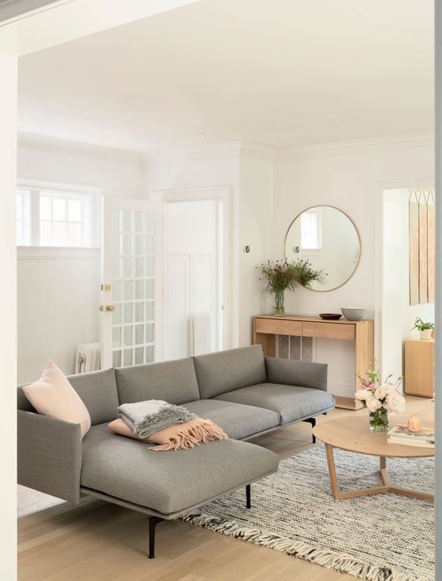 Modern white living room