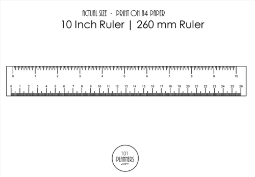 printable mm ruler