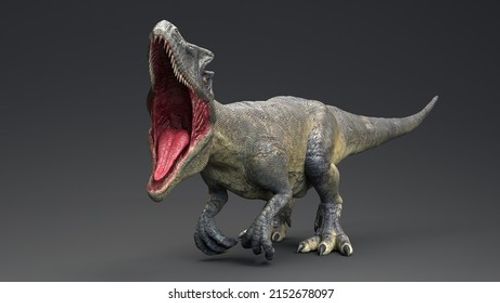 Allosaurus dinosaur of background. 3d rendering Stock Illustration