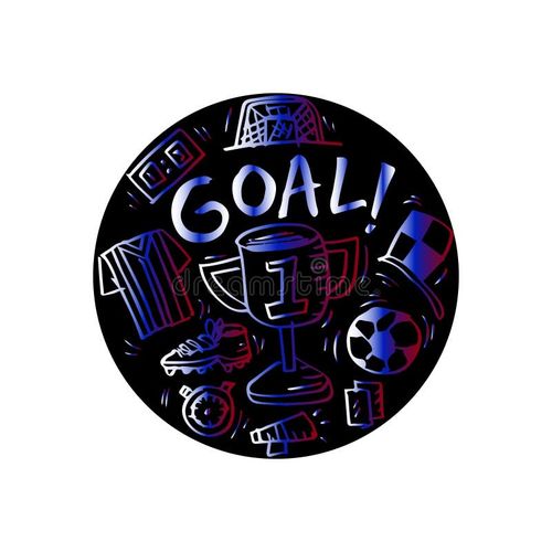 Soccer doodle illustration. Hand drawing soccer sketch. Soccer doodle vectors