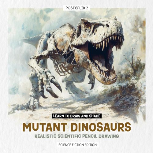 Learn to Draw and Shade Mutant Dinosaurs: Realistic Scientific Pencil Drawing