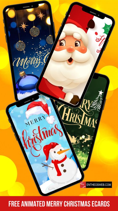Free animated merry christmas ecards
