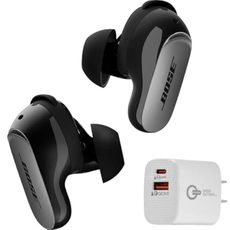 Bose QuietComfort 2nd Gen Ultra Wireless Noise Cancelling Earbuds - Black, with Wall Charger