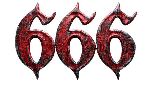 Lucifer's famous number 666, often associated with occultism and Satanism, stands in contrast to God's number 888. The number 666 is depicted with small devil horns in red.