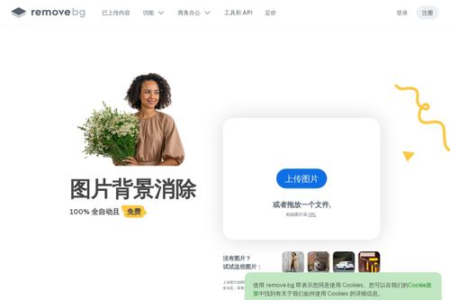 Remove.bg 界面截图