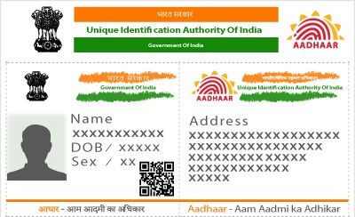 Aadhar Card Sample Image
