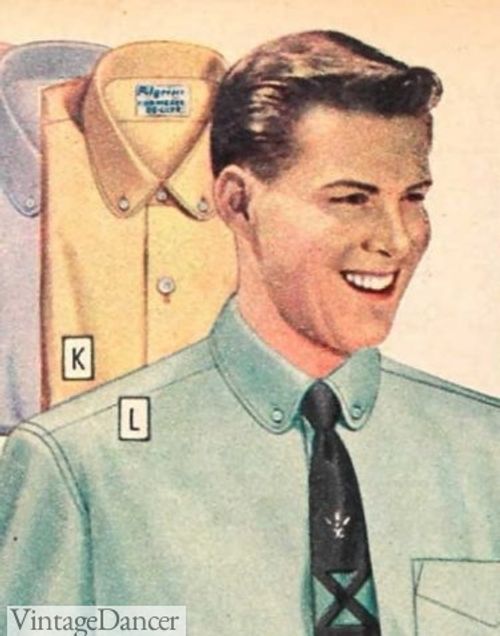 1950s Men’s Dress Shirts History, Vintage Dancer
