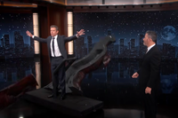 Matt Damon Crashes ‘Jimmy Kimmel Live!’ in a Trojan Horse to Troll Him: ‘I Did It!’ - Variety