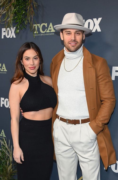 Ryan Guzman and Chrysti Ane pose on the red carpet