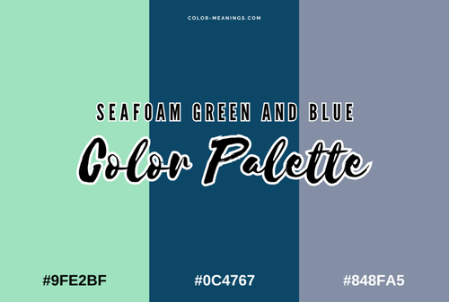 Seafoam Green and Blue Color Palette