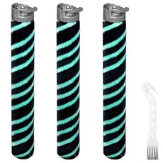 Janedtcyy HZ4002 HZ4000 Soft Brush Roller Replacement Parts Compatible with Shark POWERDETECT Ultra-Light Corded Stick Vacuum with DuoClean Detect, 3 Brushrolls, 1 Cleaning Brush, 566CU4000