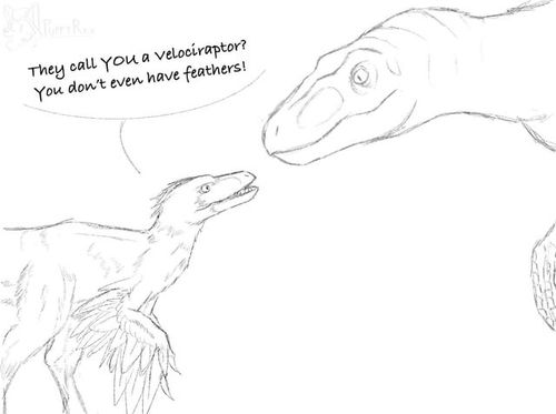 r/DinosaurDrawings - A Talk Between Raptors (mini comic)