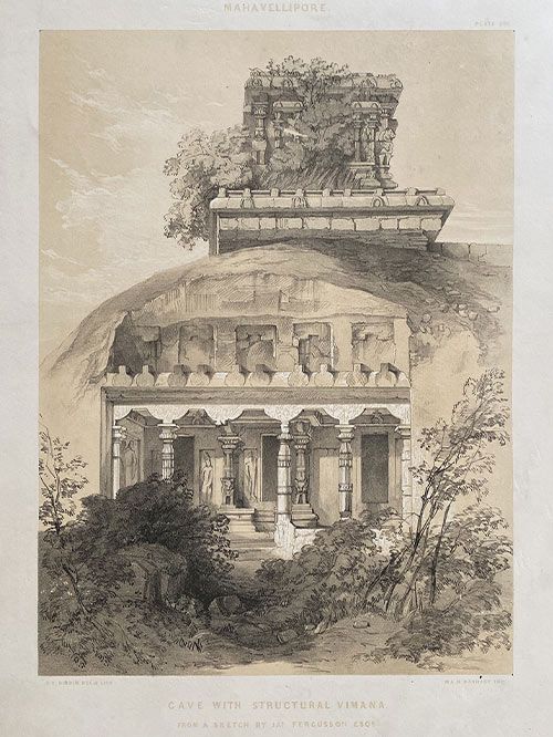 mahavellipore – cave with structural vimana