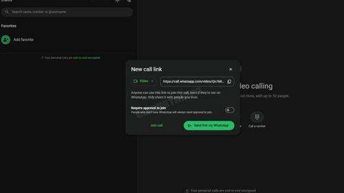 WhatsApp is testing account-free calls: join from a secure web link