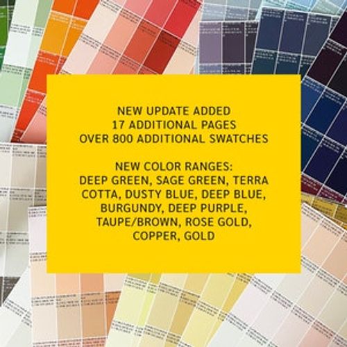 Printable CMYK Color Chart Palette with RGB Values (PDF Download) image 4