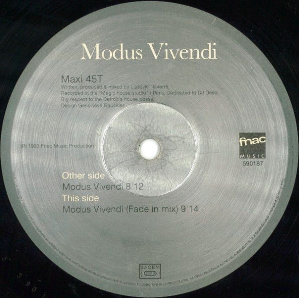 Modus Vivendi - Modus Vivendi | Fnac Music Dance Division (590187)