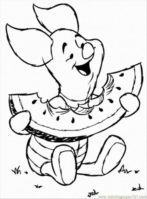 Cartoons Winnie The Pooh Free Printable Coloring Page Online