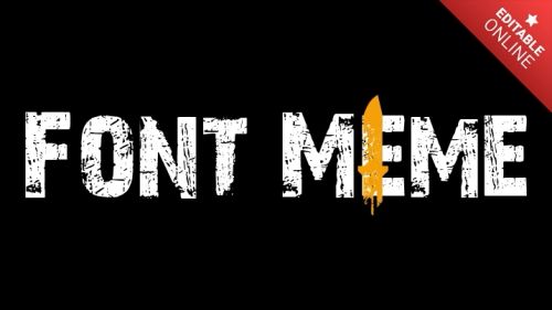 Font Meme Text Effect