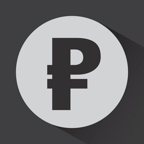 Ruble symbol Vector Image